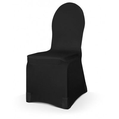 Housse de chaise élastique noir 