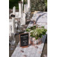 Grande ardoise marque-table blanche