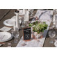 Grande ardoise marque-table blanche