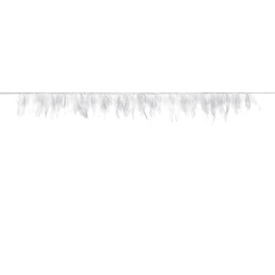Guirlande de plume blanche