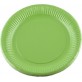 Assiettes carton de couleur (x20) vert kiwi