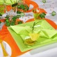 Sets de table coeur en non tissé orange (x50)